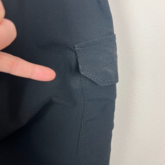 Eddie Bauer Travex Pants Womens 6 Black Fleece Lined Hiking Winter Straight Leg - Picture 10 of 16